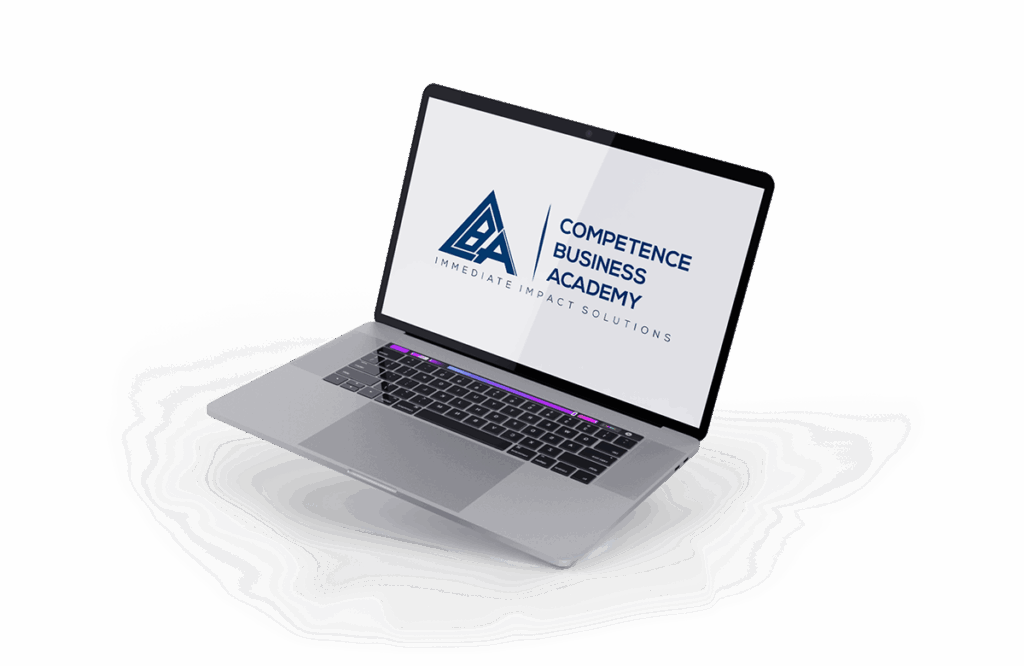 Competence Business Academy Logo auf einem Mockup